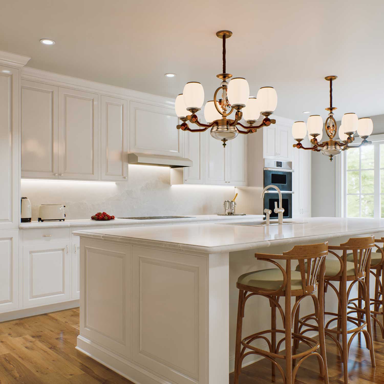 Super White Kitchen | Apex Quartz